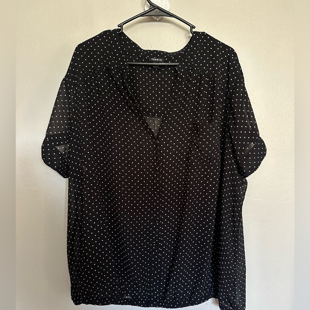 Women’s Torrid Polka Dot Blouse Size 4x